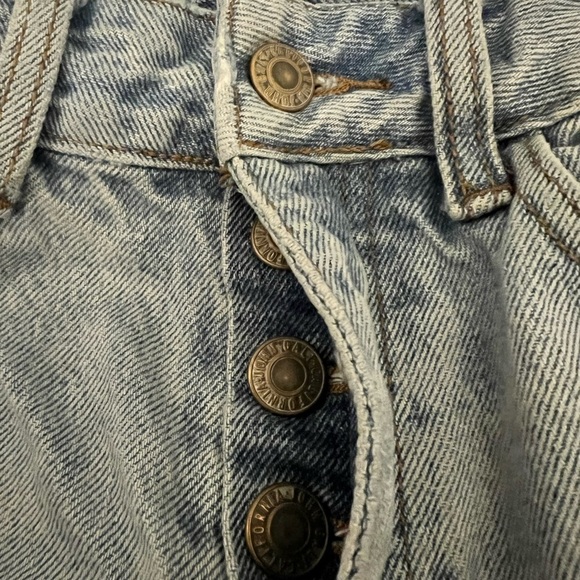 J GALT BRANDY MELVILLE Straight Leg Raw Hem Jeans M - Picture 9 of 10